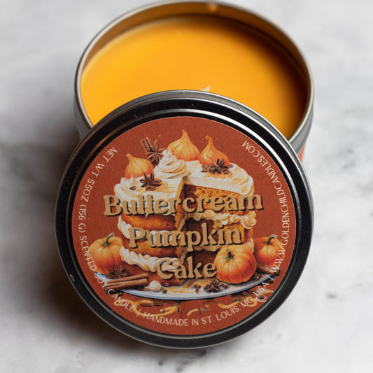 Buttercream Pumpkin Cake Candle