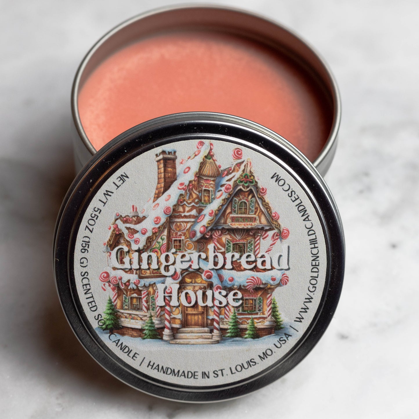 Gingerbread House Candle