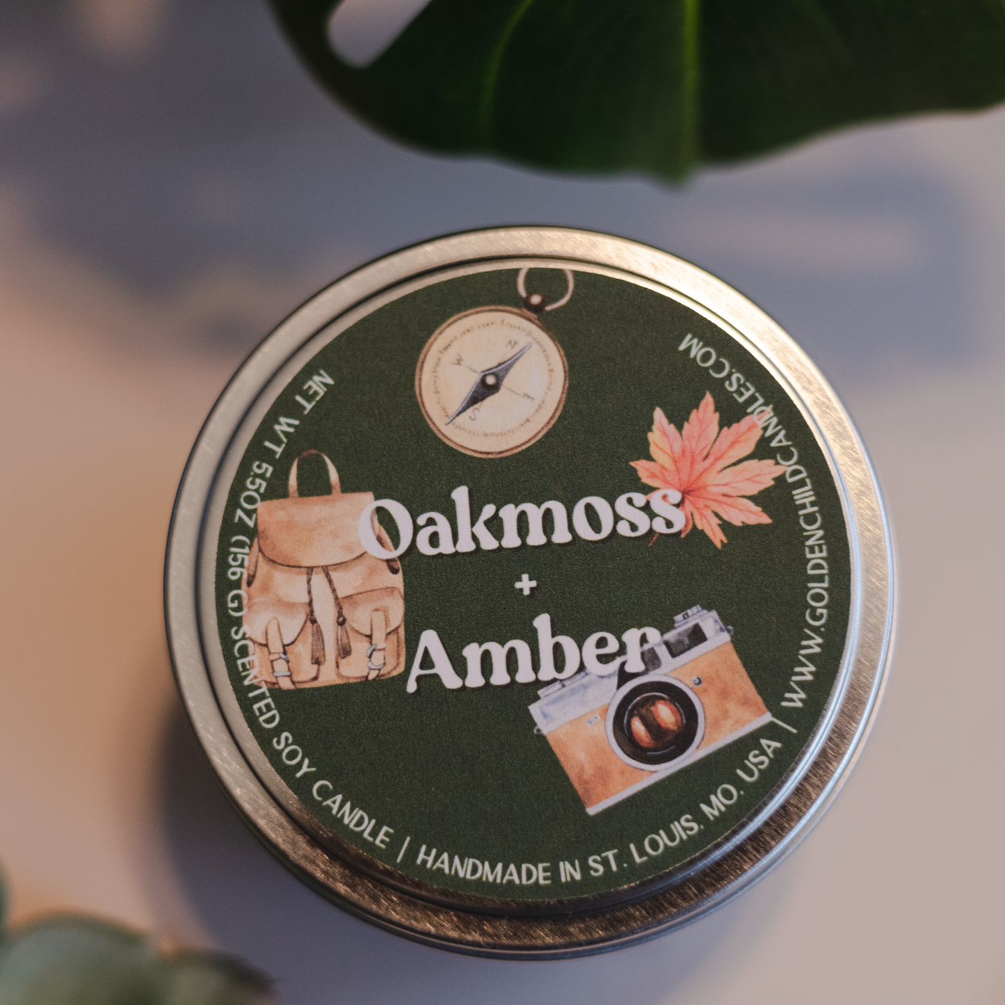 Oakmoss + Amber Candle