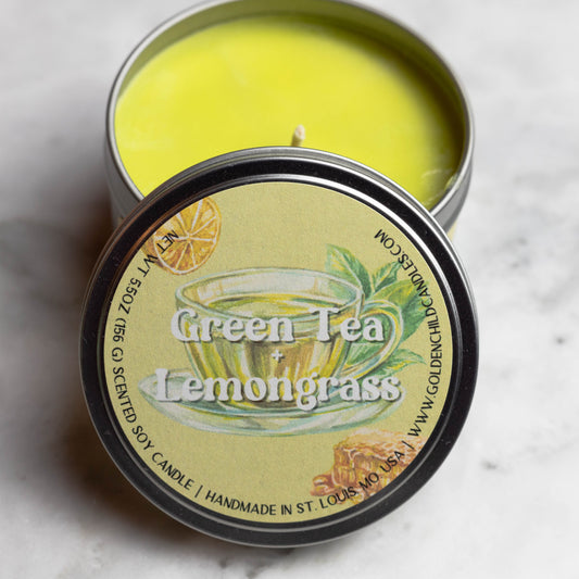 Green Tea + Lemongrass Candle