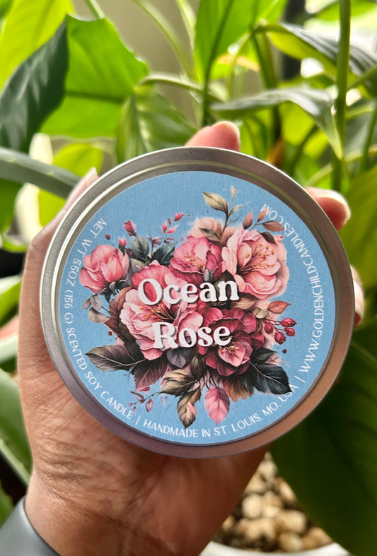 Ocean Rose Candle