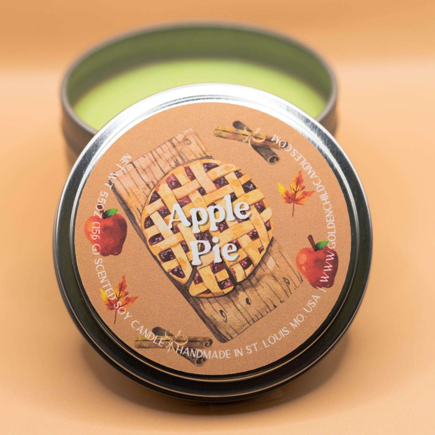 Apple Pie 5.5 oz Travel Tin Candle