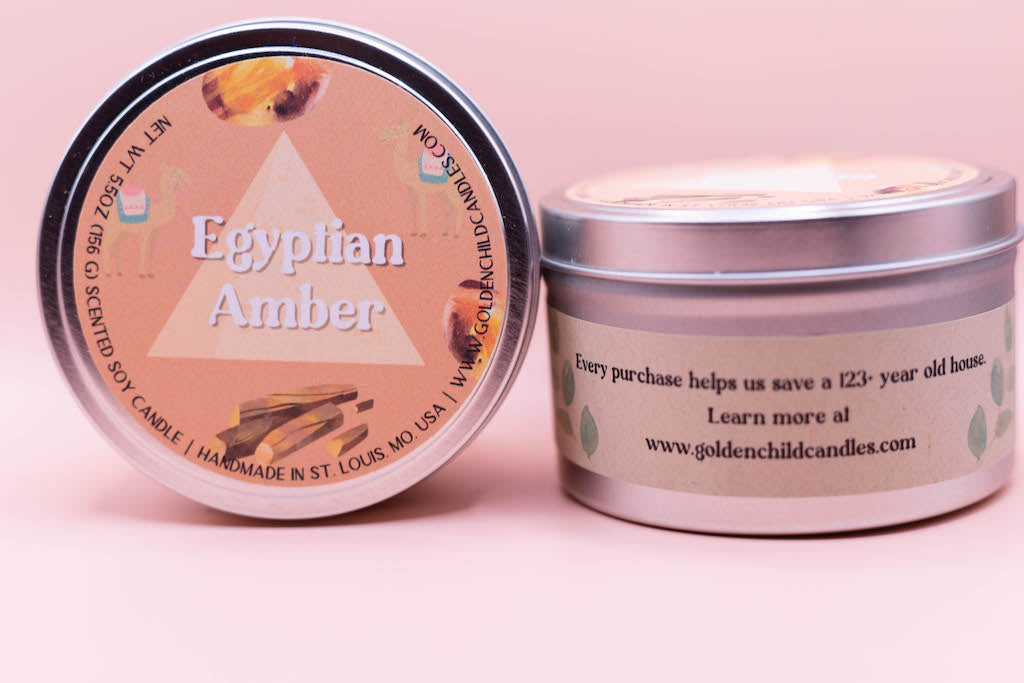 Egyptian Amber 5.5 oz Travel Tin Candle