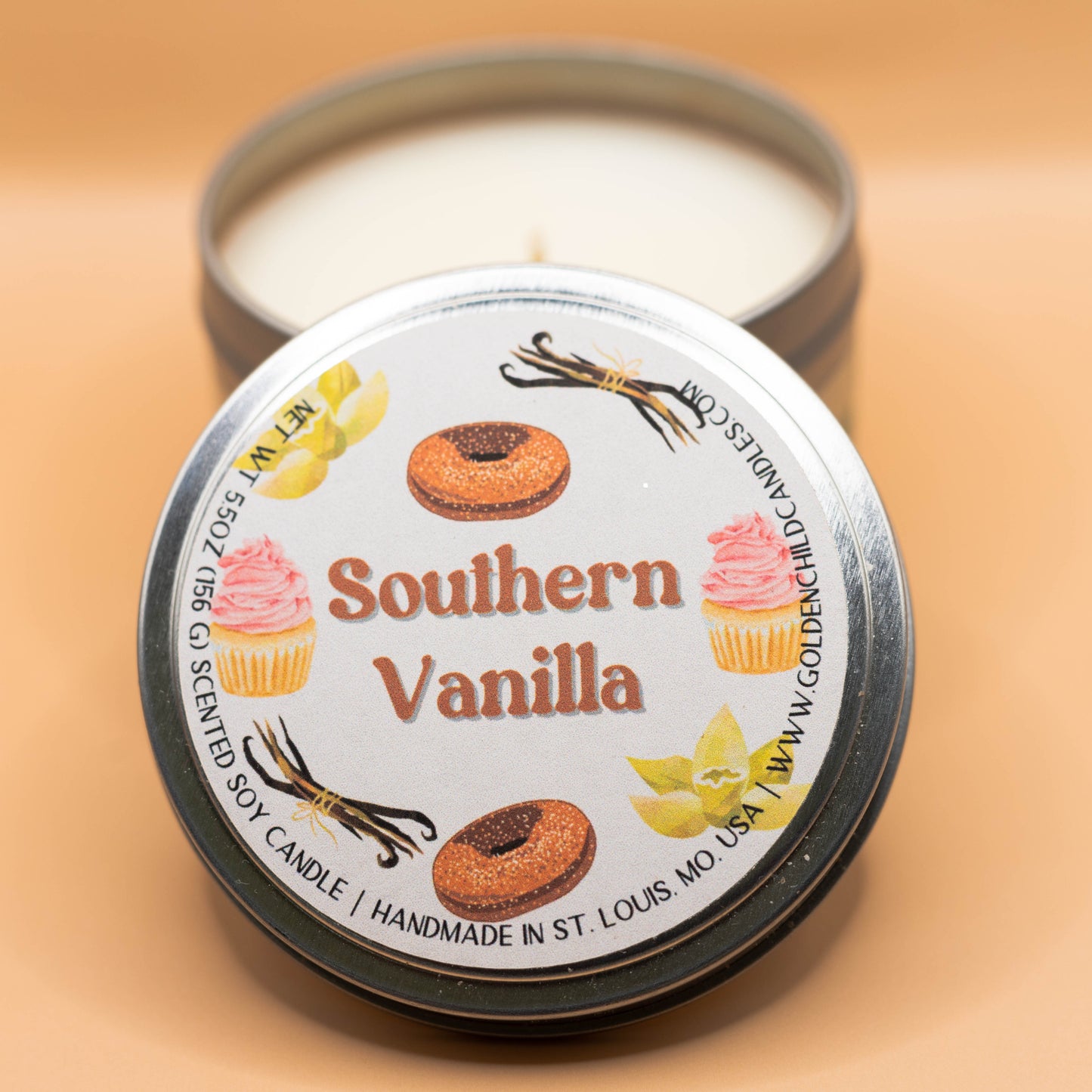 Southern Vanilla 5.5 oz Travel Tin Candle