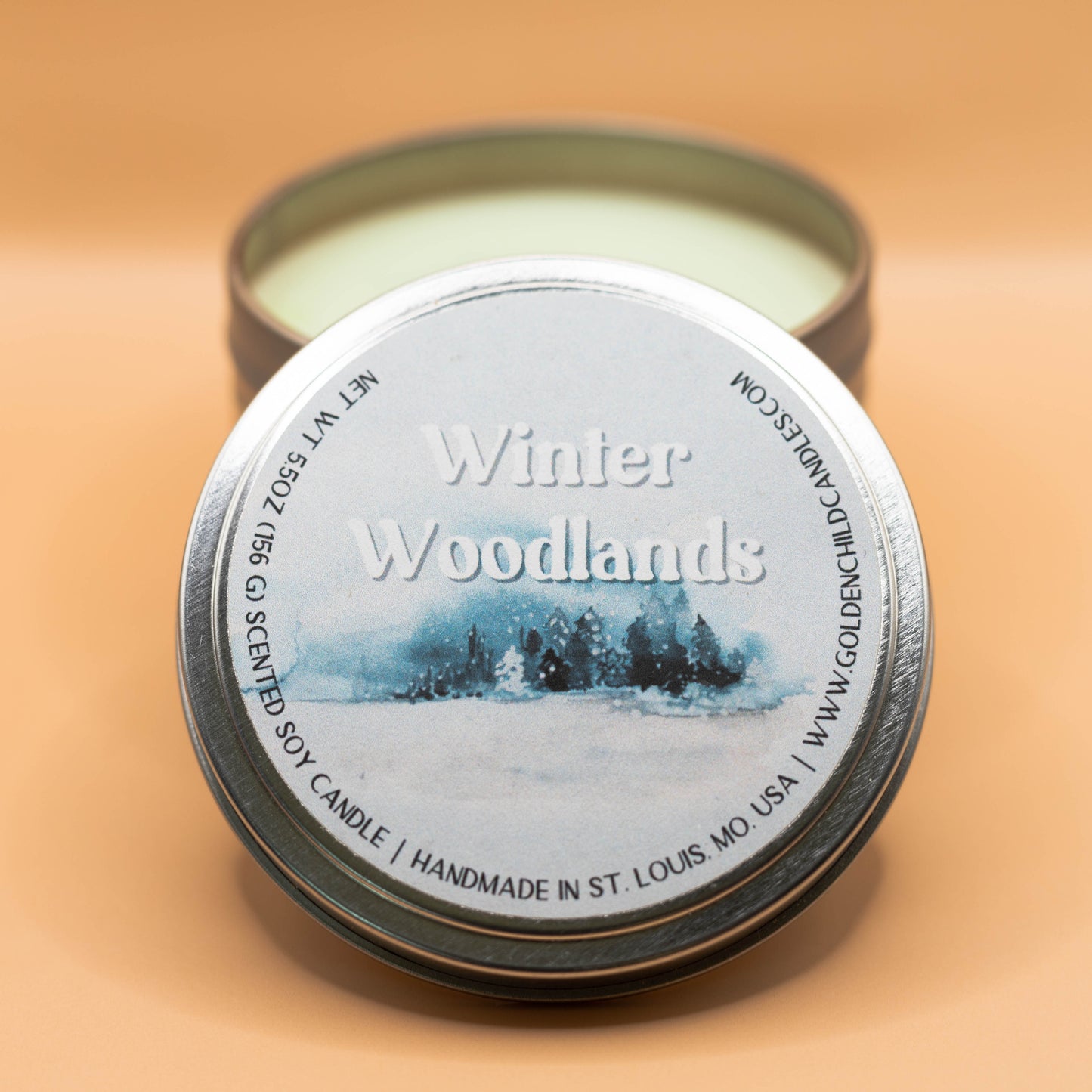 Winter Woodlands 5.5 oz Travel Tin Candle